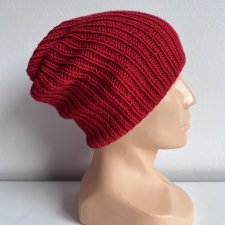 Czapka wełniana NANA 100% Baby Merino 16 Czerwony - od ręki