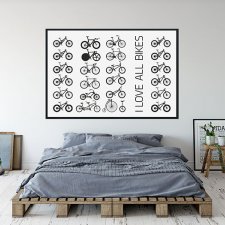 plakat. I love all bikes, format A3