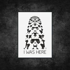 plakat. I was here, format A3