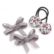 Komplet do włosów gumki i spinki Nina