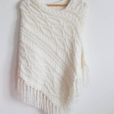 CIEPŁE PONCHO vintage