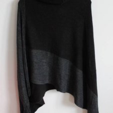 CIEPŁE PONCHO vintage