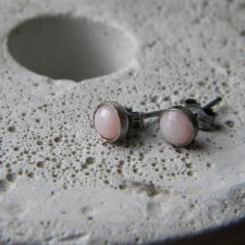 6mm różowy opal - sztyfty