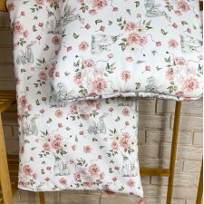 Komplet pościeli do łóżeczka bawełna kołdra poduszka pościel bawełniana z wypełnieniem