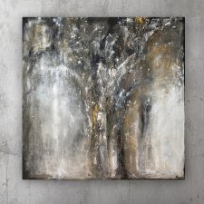 SAFENESS - duży obraz STRUKTURALNY Nowoczesne Wnętrze Salon Sypialnia 120x120 cm