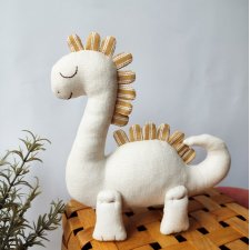 Dinozaur, maskotka, pluszak z lnu