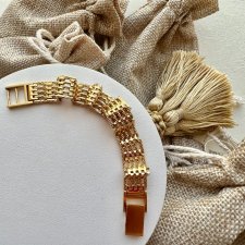 Vintage Gold Plated Bracelet ❤ Elegancka i mocna bransoletka ❤