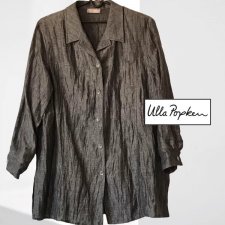 Długa Bluzka Tunika Ulla Popken z kieszeniami – szara – Plus Size do 5XL