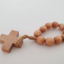 Różaniec drewniany mały