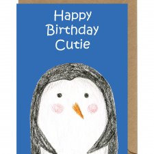 Kartka urodzinowa Pingwin