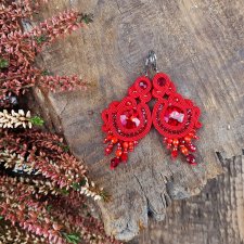 Kolczyki sutasz czerwone MANIC