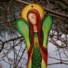 Anioł zielony - dekor duży