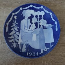 Gustavsberg talerz świąteczny 1984 Szwecja