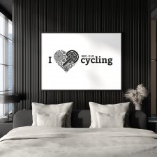 plakat. I love cycling, format A3