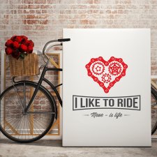 plakat. I like to ride, format A3