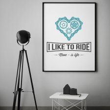 plakat. I like to ride, format A3