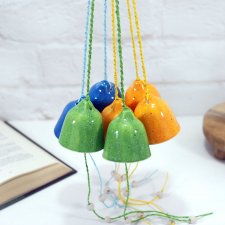 3 ceramiczne dzwonki choinkowe - wybierz kolor