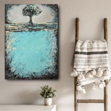 Drzewo. Akryl na płótnie. 70x50cm