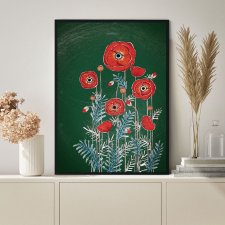 Kwiaty 50x70