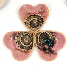 Miseczka na biżuterię, tealight, palo santo - lawenda