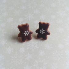 sztyfty świąteczne ciasteczka misie brązowe