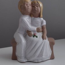 Jie Gantofta Szwecja para figurka ceramiczna vintage