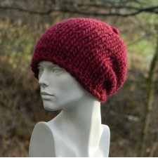 SYBERIANKA BORDO * 100% WOOL * CZAPA