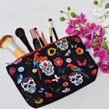 Kosmetyczka wodoodporna, duża damska kosmetyczka podróżna, saszetka etui organizer czaszki