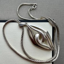 Finland Modernist Vintage Necklace - Silver 925 ❤ Modernistyczny naszyjnik, lata 70-te. XXw. ❤