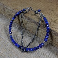 Delikatna bransoletka z lapis lazuli