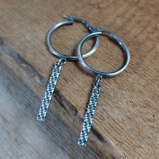 Kolczyki blaszki na kole