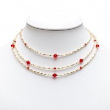 Naszyjnik karnawałowy Amelia Red