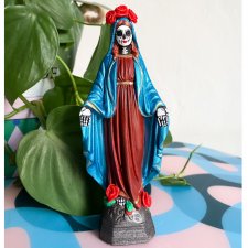 Matka Boska Meksykańska Santa Muerte Bordo