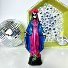 Matka Boska Meksykańska Santa Muerte Pink
