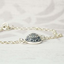 minimalistyczna srebrna bransoletka