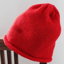 czapka vintage czerwona