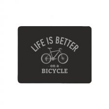 Podkładka pod mysz, mała. Life is better on a bicycle