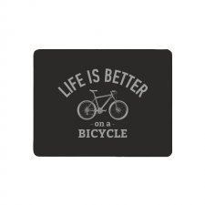 Podkładka pod mysz, mała. Life is better on a bicycle
