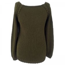 Sweter handmade khaki