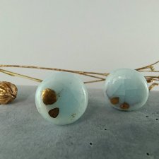 Kolczyki porcelanowe dropsy
