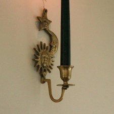 Mosiężny świecznik