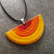 Naszyjnik ceramiczny łódka słoneczna