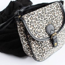 torba na ramię panterka leopard print torebka