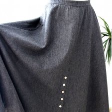 Midi vintage Spódnica wełna 38