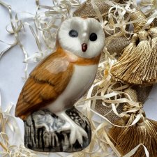 Quail Pottery Owl ❀ڿڰۣ❀ Figurkowa sowa
