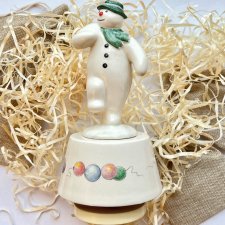Duża rzadkość! ❤ Pozytywka Royal Doulton z 1985r. ❤ THE SNOWMAN MAGIC GIFT COLLECTION ❤ Niespotykana pozytywka ❤