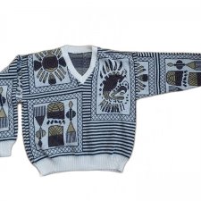 Sweter vintage we wzory