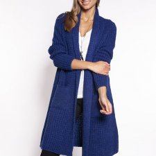 Swetrowy płaszcz - PA015 kobalt MKM