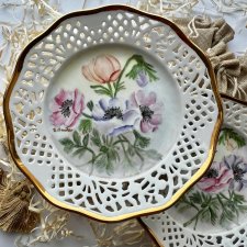 Obraz na porcelanie - Anemony, ręczny malunek ❀ڿڰۣ❀ Koronkowa porcelana ❀ڿڰۣ❀