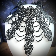 Naszyjnik gorsetowy Black Princess